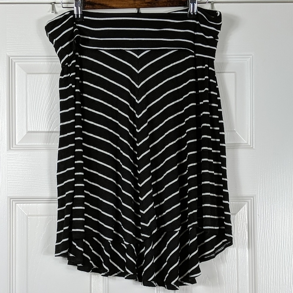 Motherhood Maternity Striped Banded Skirt